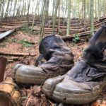 竹林整備のおとも　地下足袋