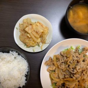 お客さまからご報告2　たけのこ鰹節炒め