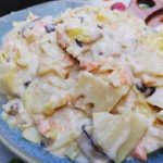 筍姫とサケのクリームパスタ