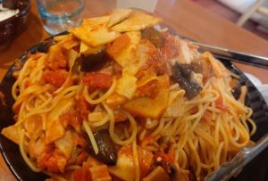 筍姫のトマトパスタ