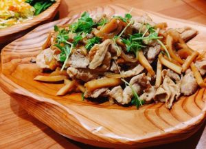 豚のしょうが焼きwith筍姫