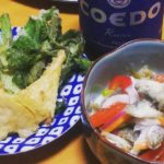 タケノコ天ぷら&アジ南蛮漬け