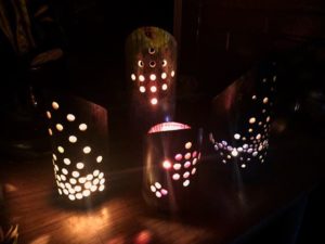 竹灯籠作ってみました（＾＾）