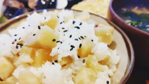 なると金時のさつまいもごはん