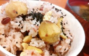 新米でくりごはん（＾＾）