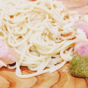 木頭ゆずのゆず胡椒ペペロンチーノ