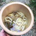 竹やぶでの休憩・お昼タイム！