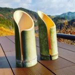 竹のワインクーラー