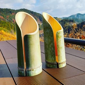 竹のワインクーラー