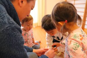 筍姫で親子たいむ