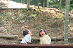 楽しい竹やぶごはん♪