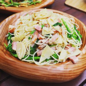 筍と菜花の春パスタ