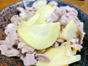 豚バラたけのこ炒め