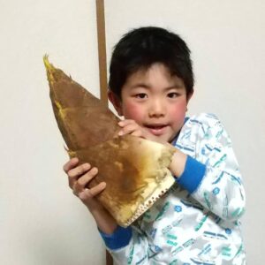 筍姫と記念撮影
