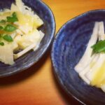 ウドと筍姫の酢みそがけ