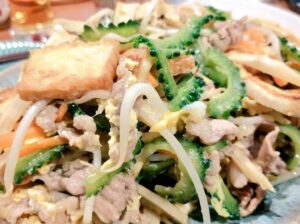 たけのこ&ゴーヤーのチャンプルー