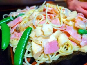 タケノコ春パスタ