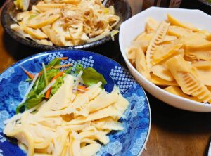 たけのこ盛りもりの3種料理