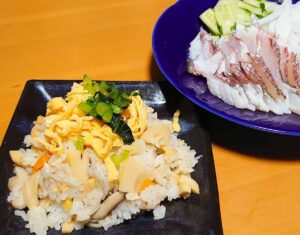 筍姫のちらし寿司&鯛の湯引き