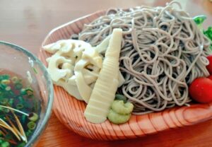 お蕎麦とタケノコ