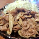 筍と豚のしょうが焼き