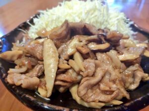 筍と豚のしょうが焼き