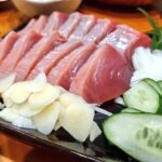 カツオの刺身