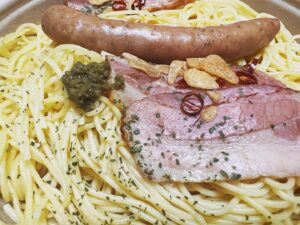 手づくり柚子胡椒　ぺぺロンチーノにつけたらめっちゃうまい〜