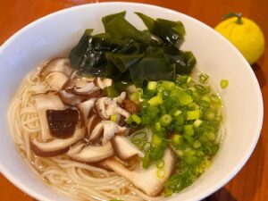しいたけワカメそうめん🤤