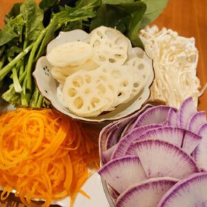 冬野菜たっぷりのしゃぶしゃぶ