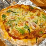 里山の春の味覚　菜の花ピザ