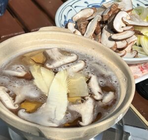 たけのこ&しいたけ 山の幸しゃぶしゃぶ＾＾