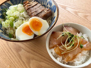 おうちでNEW徳島ラーメン　油そば&お魚ごはん
