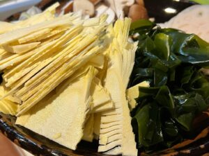 タケノコ&ワカメ　春しゃぶしゃぶ