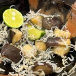 スダチ!ナス&キュウリの夏野菜コンビとちりめんにかけていただきました