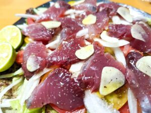 鰹のカルパッチョ