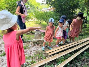 【流しそうめんの竹の作り方】子どもと一緒にものづくり