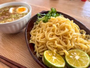 おうちつけ麺 味変はスダチで決まり！