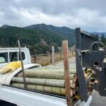 竹粉・竹パウダー用の竹の出荷と乾燥
