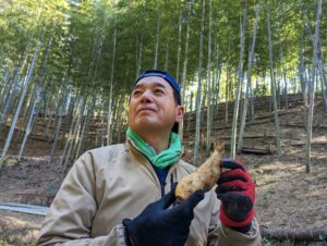 里山じいじくんシーズン初の筍姫をゲット！