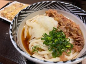 肉うどん＆とり天　かまたまーるのランチセット