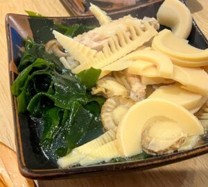 ホタテと手羽中の出汁たっぷりな若竹煮