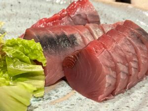 カツオのお刺身で元気もりもり