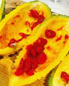 甘くてうまい！ ゴーヤーのタネ