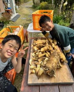 たけのこの皮むき