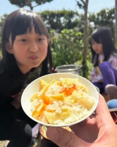 たけのこ️×春にんじんごはん