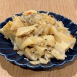 タケノコとシラスのペペロン炒め