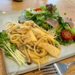 おいしいパスタ　たけのこ&しらすの春ペペロンチーノ