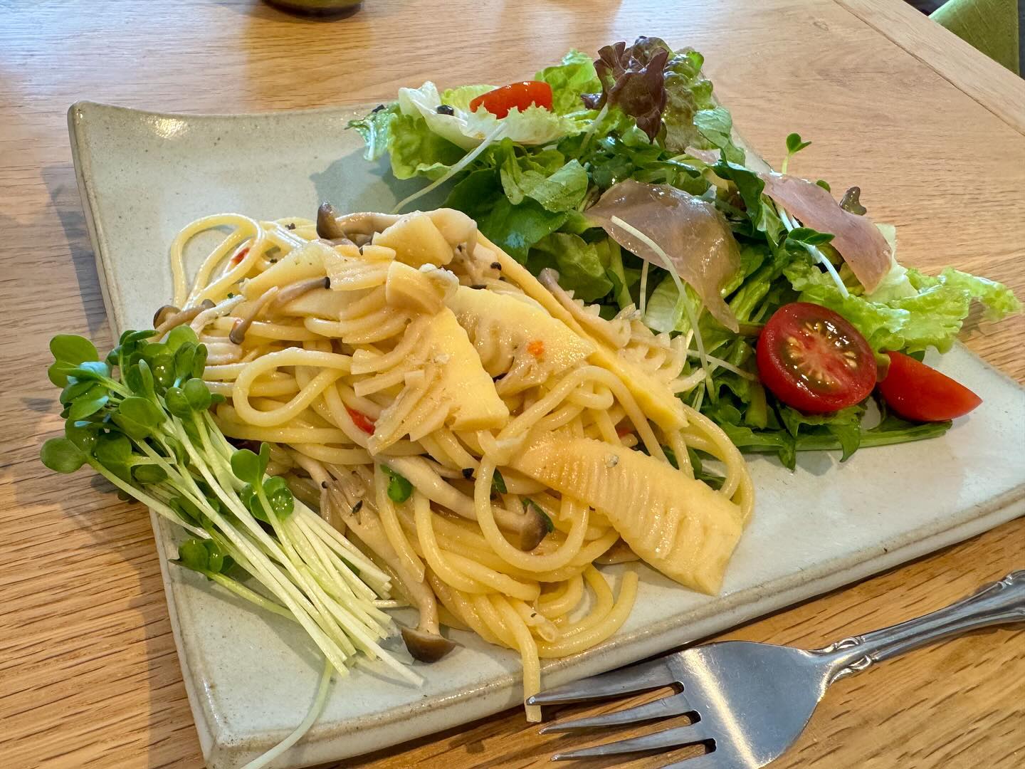 おいしいパスタ　たけのこ&しらすの春ペペロンチーノ