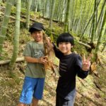里山あそび　必死に探してラストたけのこ掘り